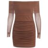 Fashion Long Sleeve Pleated