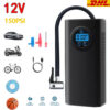 LCD Electric Battery Air  Car Bicycle Tyre Compressed Air Compressor 150PSI