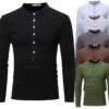 Young Men Fake Two Long Casual T-Shirts