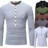 Young Men Fake Two Long Casual T-Shirts