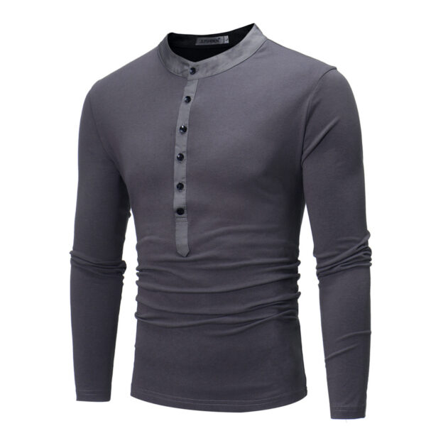 Young Men Fake Two Long Casual T-Shirts