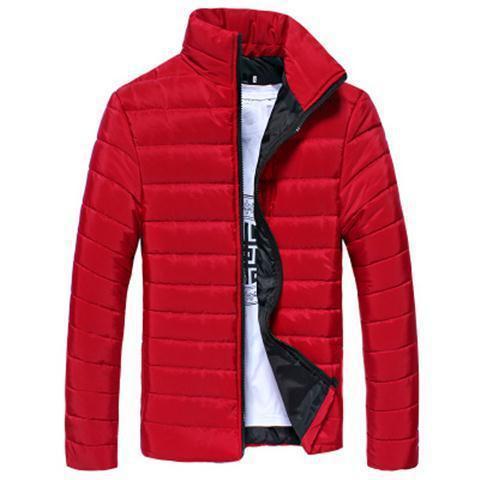 Men's thickening of down jacket