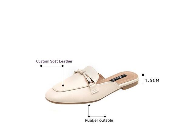 Closed Toe Women's Outer Wear Fashion Slippers Half Slippers